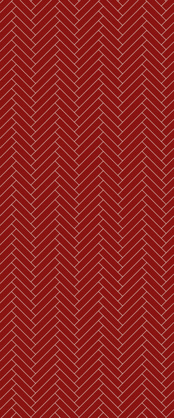 Red Single Herringbone Tile Acrylic Shower Panel 2440mm x 1220mm ( 3mm Thick) - CladdTech