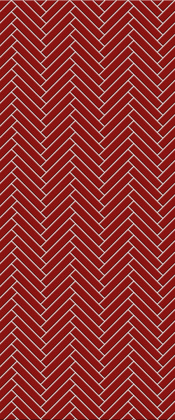 Red Double Herringbone Tile Acrylic Shower Panel 2440mm x 1220mm ( 3mm Thick) - CladdTech
