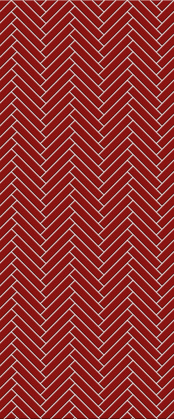 Red Double Herringbone Tile Acrylic Shower Panel 2440mm x 1220mm ( 3mm Thick) - CladdTech