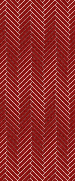 Red Double Herringbone Tile Acrylic Shower Panel 2440mm x 1220mm ( 3mm Thick) - CladdTech