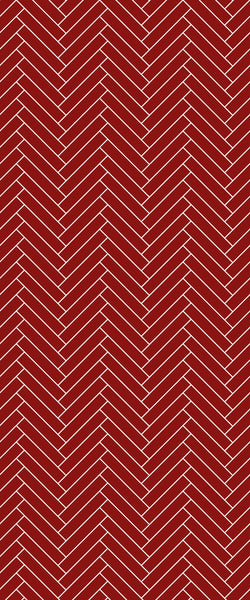 Red Double Herringbone Tile Acrylic Shower Panel 2440mm x 1220mm ( 3mm Thick) - CladdTech