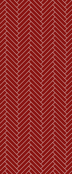 Red Double Herringbone Tile Acrylic Shower Panel 2440mm x 1220mm ( 3mm Thick) - CladdTech