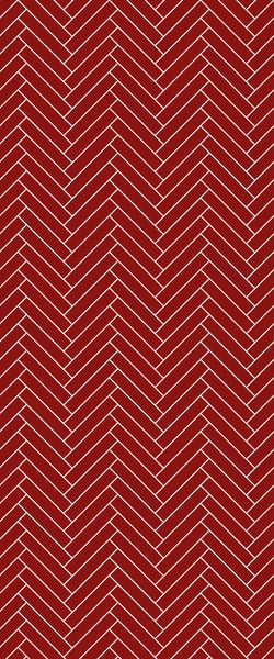 Red Double Herringbone Tile Acrylic Shower Panel 2440mm x 1220mm ( 3mm Thick) - CladdTech