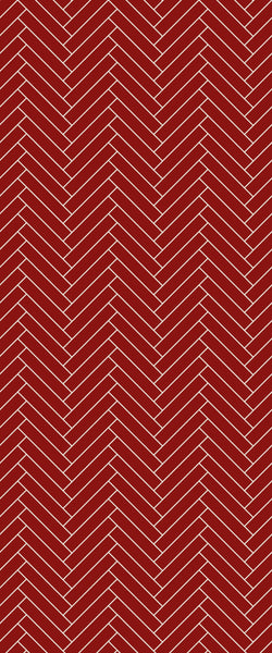 Red Double Herringbone Tile Acrylic Shower Panel 2440mm x 1220mm ( 3mm Thick) - CladdTech