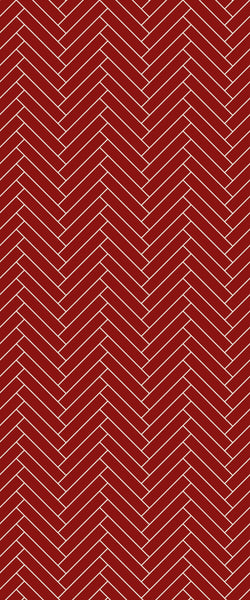 Red Double Herringbone Tile Acrylic Shower Panel 2440mm x 1220mm ( 3mm Thick) - CladdTech