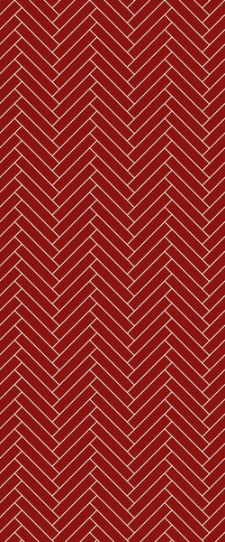 Red Double Herringbone Tile Acrylic Shower Panel 2440mm x 1220mm ( 3mm Thick) - CladdTech