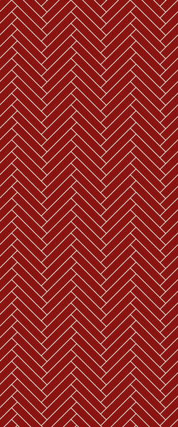 Red Double Herringbone Tile Acrylic Shower Panel 2440mm x 1220mm ( 3mm Thick) - CladdTech