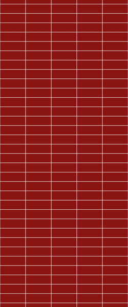 Red Horizontal Block Tile Acrylic Shower Panel 2440mm x 1220mm ( 3mm Thick) - CladdTech