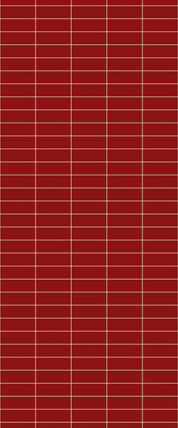 Red Horizontal Block Tile Acrylic Shower Panel 2440mm x 1220mm ( 3mm Thick) - CladdTech