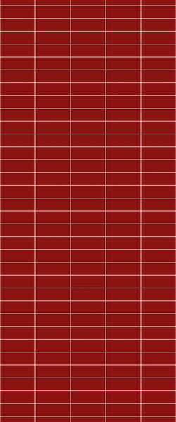 Red Horizontal Block Tile Acrylic Shower Panel 2440mm x 1220mm ( 3mm Thick) - CladdTech