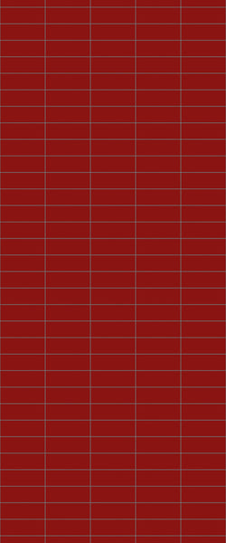 Red Horizontal Block Tile Acrylic Shower Panel 2440mm x 1220mm ( 3mm Thick) - CladdTech