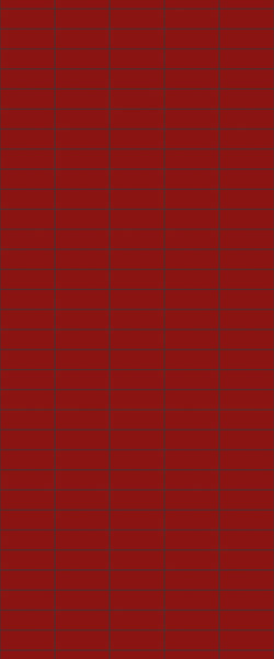 Red Horizontal Block Tile Acrylic Shower Panel 2440mm x 1220mm ( 3mm Thick) - CladdTech