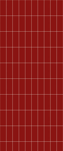 Red Vertical Block Tile Acrylic Shower Panel 2440mm x 1220mm ( 3mm Thick) - CladdTech