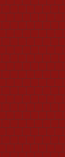 Red Large Square's Tile Acrylic Shower Wall Panel 2440mm x 1220mm ( 3mm Thick) - CladdTech