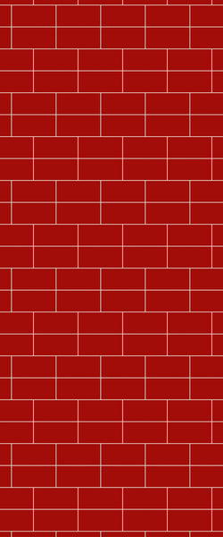 Red Brickbond Tile Acrylic Shower Wall Panel 2440mm x 1220mm ( 3mm Thick) - CladdTech