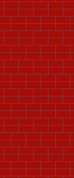 Red Brickbond Tile Acrylic Shower Wall Panel 2440mm x 1220mm ( 3mm Thick) - CladdTech