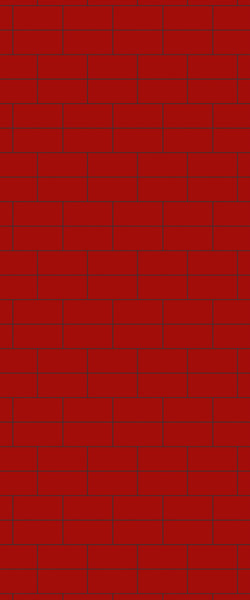 Red Brickbond Tile Acrylic Shower Wall Panel 2440mm x 1220mm ( 3mm Thick) - CladdTech