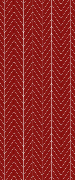 Red Chevron Tile Acrylic Shower Wall Panel 2440mm x 1220mm ( 3mm Thick) - CladdTech