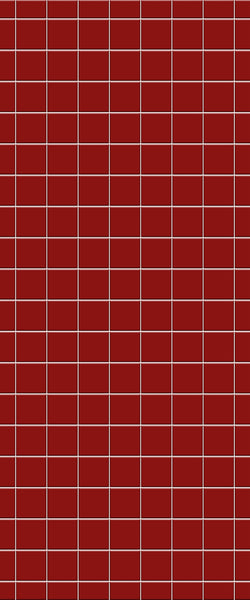 Red Checkerboard Tile Acrylic Shower Wall Panel 2440mm x 1220mm ( 3mm Thick) - CladdTech