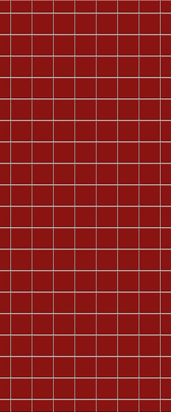 Red Checkerboard Tile Acrylic Shower Wall Panel 2440mm x 1220mm ( 3mm Thick) - CladdTech