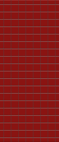 Red Checkerboard Tile Acrylic Shower Wall Panel 2440mm x 1220mm ( 3mm Thick) - CladdTech