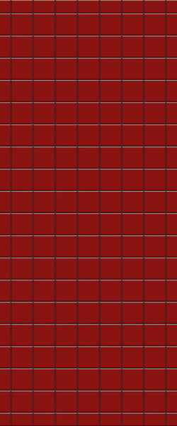Red Checkerboard Tile Acrylic Shower Wall Panel 2440mm x 1220mm ( 3mm Thick) - CladdTech
