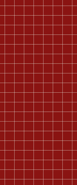 Red Checkerboard Tile Acrylic Shower Wall Panel 2440mm x 1220mm ( 3mm Thick) - CladdTech