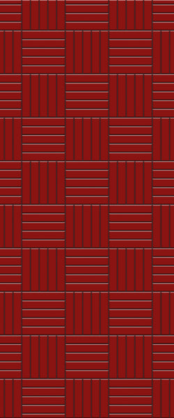 Red Mosaic Tile Acrylic Shower Wall Panel 2440mm x 1220mm ( 3mm Thick) - CladdTech