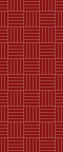 Red Mosaic Tile Acrylic Shower Wall Panel 2440mm x 1220mm ( 3mm Thick) - CladdTech