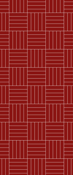 Red Mosaic Tile Acrylic Shower Wall Panel 2440mm x 1220mm ( 3mm Thick) - CladdTech