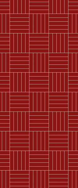 Red Mosaic Tile Acrylic Shower Wall Panel 2440mm x 1220mm ( 3mm Thick) - CladdTech