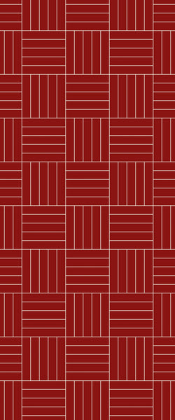 Red Mosaic Tile Acrylic Shower Wall Panel 2440mm x 1220mm ( 3mm Thick) - CladdTech