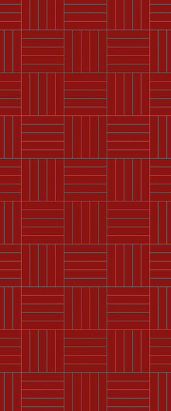 Red Mosaic Tile Acrylic Shower Wall Panel 2440mm x 1220mm ( 3mm Thick) - CladdTech