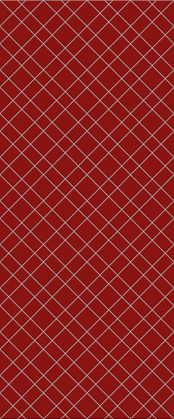 Red Basket Weave Tile Acrylic Shower Panel 2440mm x 1220mm ( 3mm Thick) - CladdTech