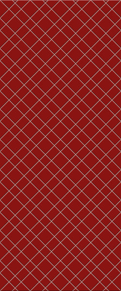 Red Basket Weave Tile Acrylic Shower Panel 2440mm x 1220mm ( 3mm Thick) - CladdTech