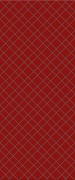 Red Basket Weave Tile Acrylic Shower Panel 2440mm x 1220mm ( 3mm Thick) - CladdTech