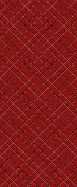 Red Basket Weave Tile Acrylic Shower Panel 2440mm x 1220mm ( 3mm Thick) - CladdTech