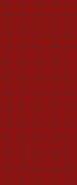 Red Windmill Tile Acrylic Shower Panel 2440mm x 1220mm ( 3mm Thick) - CladdTech