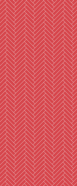 Red Single Herringbone Tile Acrylic Shower Panel 2440mm x 1220mm ( 3mm Thick) - CladdTech