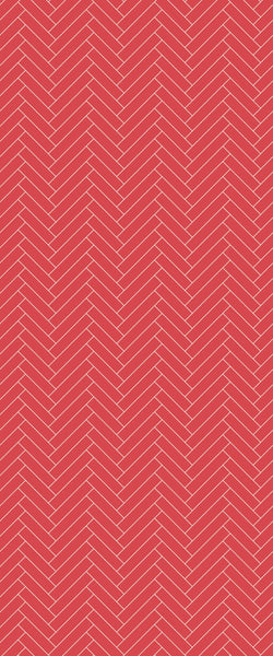 Red Single Herringbone Tile Acrylic Shower Panel 2440mm x 1220mm ( 3mm Thick) - CladdTech