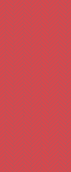Red Single Herringbone Tile Acrylic Shower Panel 2440mm x 1220mm ( 3mm Thick) - CladdTech