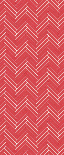 Red Double Herringbone Tile Acrylic Shower Panel 2440mm x 1220mm ( 3mm Thick) - CladdTech