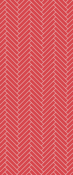 Red Double Herringbone Tile Acrylic Shower Panel 2440mm x 1220mm ( 3mm Thick) - CladdTech