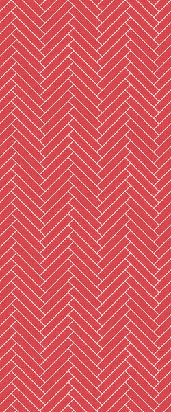 Red Double Herringbone Tile Acrylic Shower Panel 2440mm x 1220mm ( 3mm Thick) - CladdTech