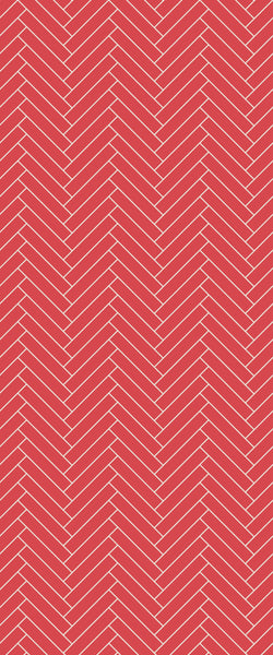 Red Double Herringbone Tile Acrylic Shower Panel 2440mm x 1220mm ( 3mm Thick) - CladdTech