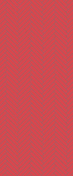 Red Double Herringbone Tile Acrylic Shower Panel 2440mm x 1220mm ( 3mm Thick) - CladdTech