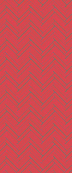 Red Double Herringbone Tile Acrylic Shower Panel 2440mm x 1220mm ( 3mm Thick) - CladdTech