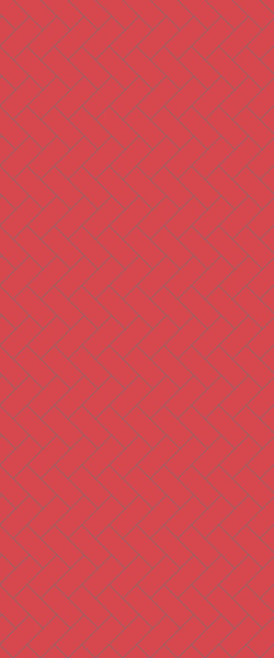 Red Diagonal Herringbone Tile Acrylic Shower Panel 2440mm x 1220mm ( 3mm Thick) - CladdTech