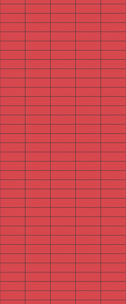 Red Horizontal Block Tile Acrylic Shower Panel 2440mm x 1220mm ( 3mm Thick) - CladdTech