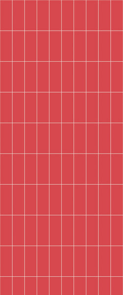 Red Vertical Block Tile Acrylic Shower Panel 2440mm x 1220mm ( 3mm Thick) - CladdTech